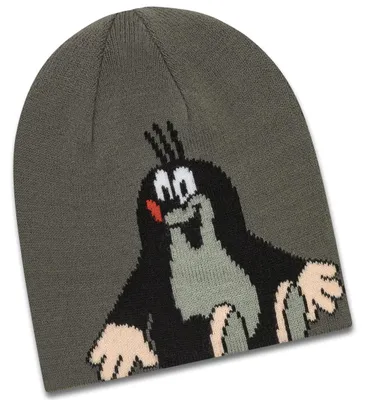 Koaa Kinderwendemütze - Der kleine Maulwurf Silhouette in beige