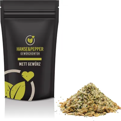 Produktbild von 1kg Mett Gewürzmischung Hackfleisch Gewürz Mettwürze natürlich vom Hanse&Pepper Gewürze