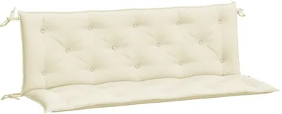 Obrázek produktu pro vidaXL Polštáře na zahradní lavici 2 ks. Krémově bílé 150x50x7 cm Oxfordská tkanina
