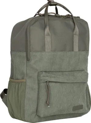 Produktbild von New Rebels Rucksack Ribbi Springfield mit Kordoptik und Tabletfach grün