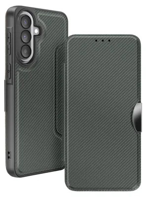 Obrázok produktu pre Avizar, karbónové puzdro pre Galaxy A57 s priehradkou na karty, tmavozelené