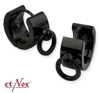 Produktbild von etNox „Story of O“ Creolen mit Ring: Edelstahl Ohrringe