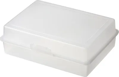 Produktbild von Lunchbox "Picknick" für Kinder – Geräumige Pausenbox, BPA-frei und  Germany, ideal als Frischhaltebox für Schule und Freizeit - Transparent-milchig