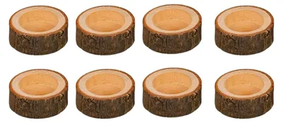 Produktbild von 8 Stück Teelichthalter aus Holz, Hochwertige Materialien für die tägliche Nutzung