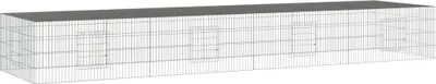 Zdjęcie produktu dla vidaXL Klatka dla królików 4 panele 433x109x54 cm Ocynkowane żelazo