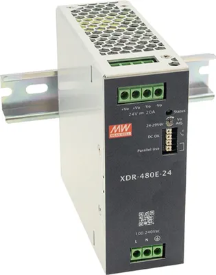 Produktbild von MEANWELL XDR-480E-36 AC-DC-Industrienetzteil Hutschiene 478,8W 36V 13,3A