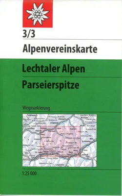 Image de Alpes de Lechtal - Parseierspitze 1:25 000