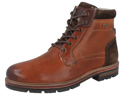 Produktbild von LONGO Herren Schnürstiefel braun Glattleder - Größe: 42