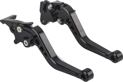 Produktbild von 2PCS Motorrad Bremskupplungshebel Lenker Bremsvorrichtung Einstellbare AluminiumlegierungSchwarz