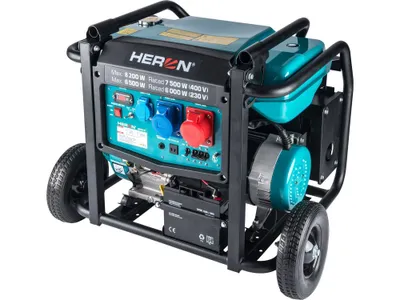 Image de elektrocentrála benzínová 17HP/8,2kW/10,25kVA (400V), 6,5kW (230V), podvozek, elektrický start