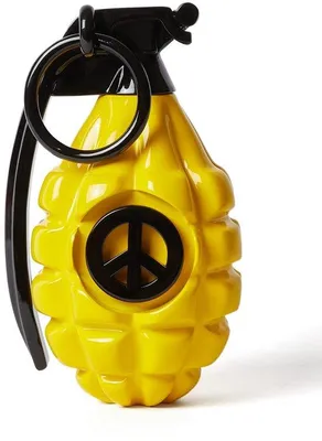 Zdjęcie produktu dla Rzeźba abstrakcyjna z żywicy poliestrowej w kolorze żółtym, 25 cm