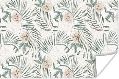Produktbild von MuchoWow® Poster Monstera - Palmenblatt - Dschungel - Tropisch 90x60 cm - Schlafzimmer