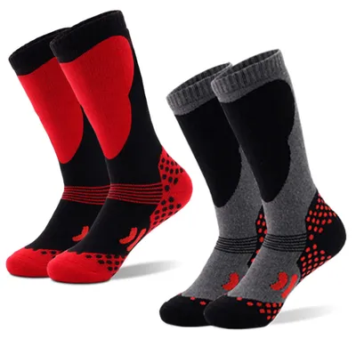 Imagen del producto de Calcetines de esquí para niños, transpirables y cálidos