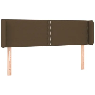 Produktbild von Kopfteil mit Ohren Dunkelbraun 147x16x78/88 cm Stoff