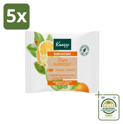 Produktbild von 5 x Kneipp Badbruistablet Orangenblüte Lindenblüte - Vorratspackung - 5 Stücke
