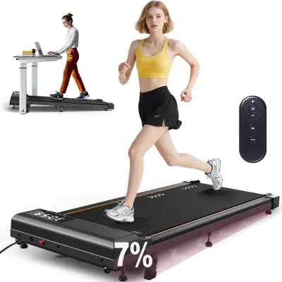 Immagine prodotto di Tapis roulant Walking Pad - Tapis roulant da scrivania - Motore da 2,25 CV - 1–6 km/h - Inclinazione regolabile al 7% - Portata massima 100 kg - Display