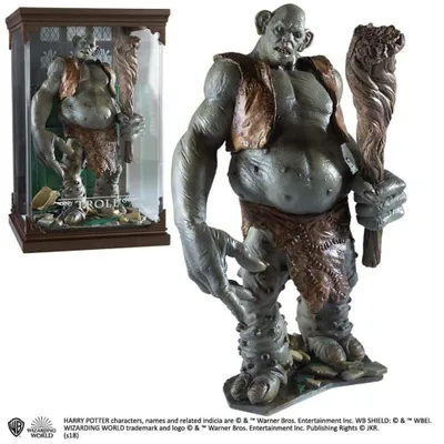 Image de Noble Collection Harry Potter Magical Creatures Statue Troll 13 cm