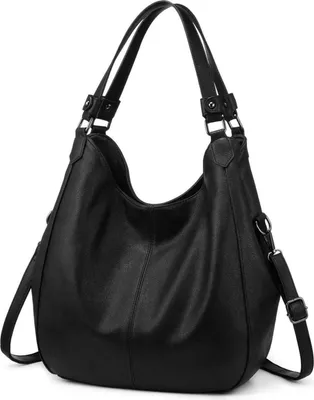 Produktbild von Große Vintage Damen Schultertasche aus Kunstleder - Braun