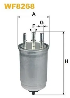 Produktbild von Kraftstofffilter WIX FILTERS WF8268 für FORD MONDEO III Kombi (BWY) Leitungsfilter