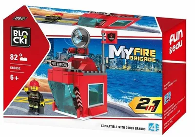 Zdjęcie produktu dla Blocki Myfirebrigade 2 W 1 Do Konstrukcji Zestawów Strażackich Z Klocków 6+