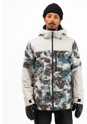 Imagen del producto de Chaqueta Jones Jacke MTN Surf Parka, fabricada con materiales reciclados, color "PEAK CAMO", talla XL