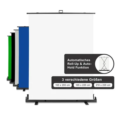 Immagine prodotto di walimex pro Pannello Roll-up Sfondo 155x200cm bianco