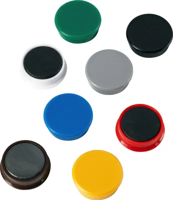 Produktbild von Kraftmagnet Metall Kunststoff 38mm TG 2500 g sortiert VE=10x10 Stück
