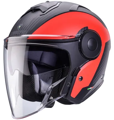 Obrázok produktu pre Prilba Caberg Helm Soho Milano, matná čierna/červená - veľkosť XS