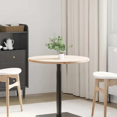 Produktbild von vidaXL Tischplatte Ø70x2,5 cm Massivholz Kiefer