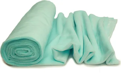 Produktbild von Minky Strickstoff glattes Muster, Aqua 50 x 160 cm