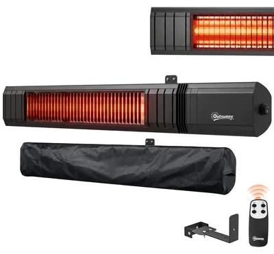 Produktbild von Outsunny Infrarot Heizstrahler Hängend 2000W Carbonfaser Deckenheizstrahler