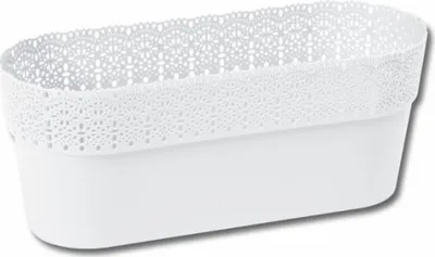Image de Boîte en plastique BELLA blanc 30cm