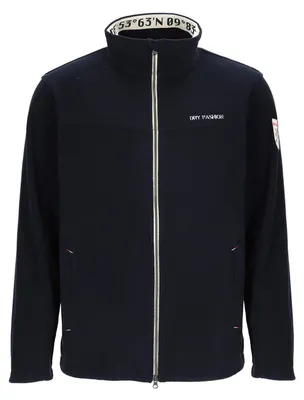 Produktbild von Dry Fashion Herren Fleecejacke Aurich - Jacke Stehkragen in Navy, Größe 4XL