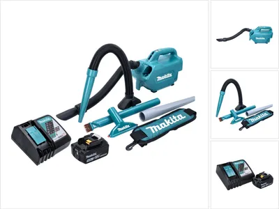 Obrázek produktu pro Akumulátorový vysavač Makita DCL 184 RT1 18 V 54 mbar 0,5 l + 1x akumulátor 5,0 Ah + nabíječka