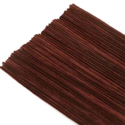 Chenilledraht 300 Stück, braun, 30 cm x 6 mm, Basteldraht