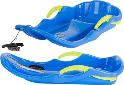 Immagine prodotto di Slitta di plastica "Race S" con freni - Slitta per bambini blu