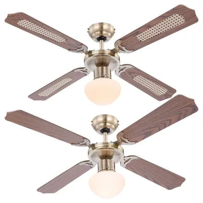 Produktbild von LED Deckenventilator, Leuchte, Zugschalter, 3-Stufen, D 106,6 cm