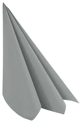 Produktbild von 50x Servietten Airlaid 40x40cm 1/4 -Falz stoffähnlich hochwertig grau