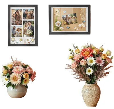 Obrázek produktu pro Dvouksdílná sada černých fotorámečků z MDF, rozměr rámečku: 36,5 x 26 cm