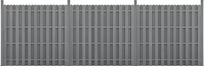 Obrázek produktu pro WPC zahradní plot Soukromí Screen Windbreak Slat Plot 562x185cm Grey [neu.holz]