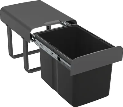 Produktbild von EKOTECH Abfallsammler EKKO 40 mit 34 (1x34) Liter Füllvolumen, Orion Grey, für 40 cm Schrankbreite