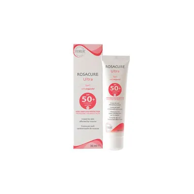 A product shot of a box and tube of Synchroline Rosacure ultra Creme.