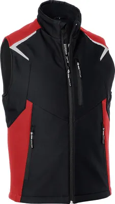Produktbild von Kübler Bodyforce Softshell Weste schwarz/mittelrot Gr. 4XL