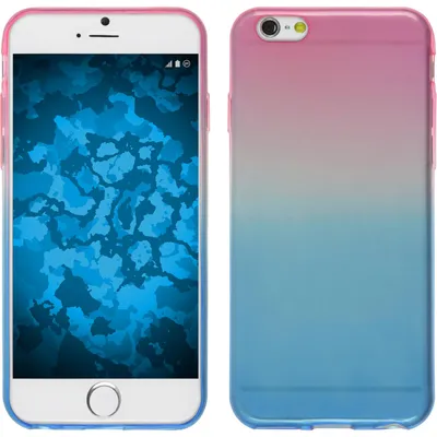 Produktbild von PhoneNatic Case kompatibel mit Apple iPhone 6s / 6 - Design:04 Silikon Hülle Ombrè + 2 Schutzfolien