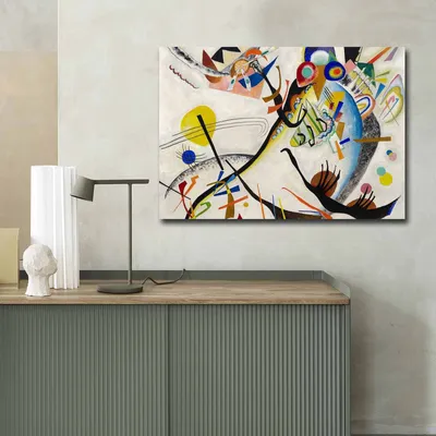 Produktbild von Wallity, 70100FAMOUSART- CVT1540, Bunt, Leinwandbilder, 70 x 100 cm, 100% Wildleder -Leinwand