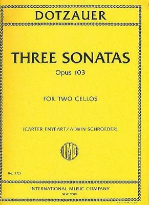 Produktbild von 3 Sonatas op.103for 2 cellos