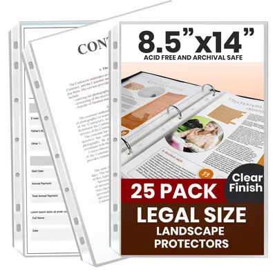 Obrázek produktu pro Performore, 25 kusů, formát A5 (8,5 x 14 cm), kvalitní, průhledný plast
