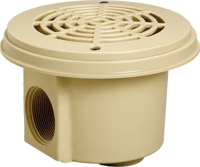 Produktbild von Pool Bodenablauf PREMIUM Hayward Ø 21 cm I sandfarben