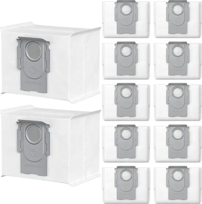 Produktbild von 12 Stück Staubbeutel für Roborock Q10 S5/Q10 S5+ Staubsauger Absaugstation 3L Staubsaugerbeutel