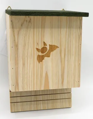 Image de BURI Chauve-souris maison 29x18x13cm nichoir aide à la reproduction bois nourriture nichoir à oiseaux